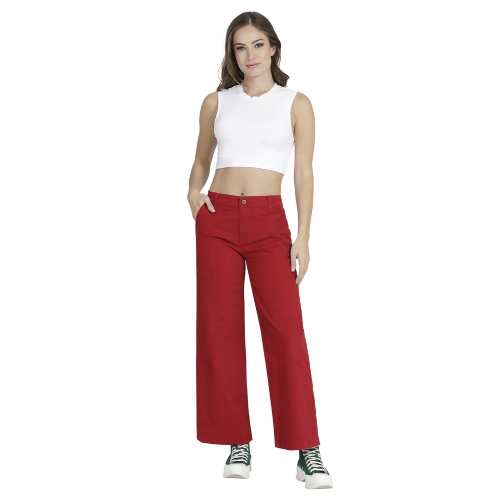 Foto 5 pulgar | Jeans Lee Wide Leg Fit 3xx color Rojo para Mujer