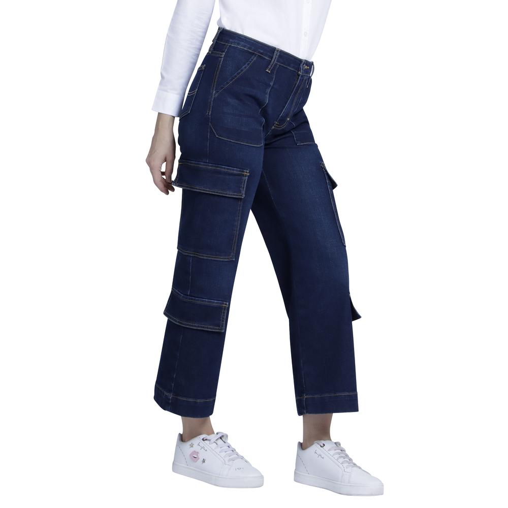 Foto 2 | Jeans Lee Wide Leg Fit 342 color Azul para Mujer