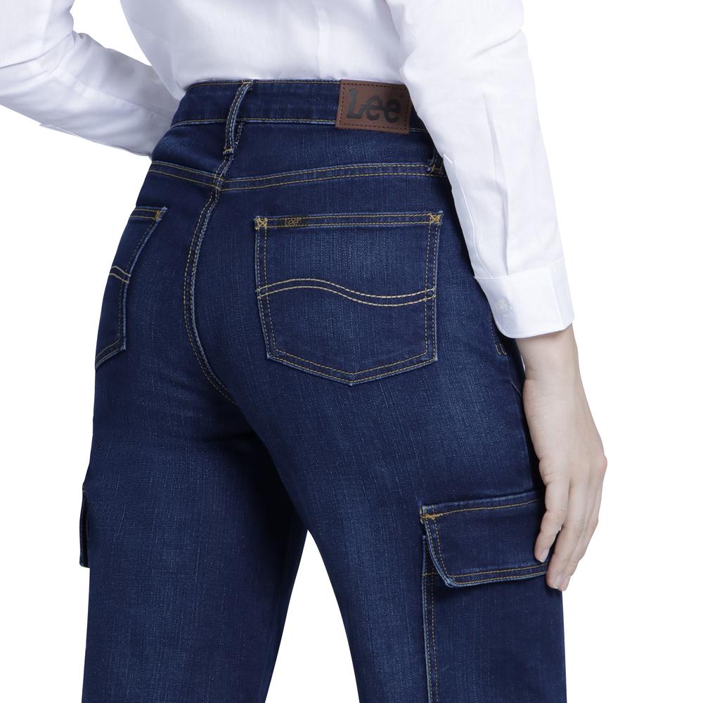 Foto 6 pulgar | Jeans Lee Wide Leg Fit 342 color Azul para Mujer