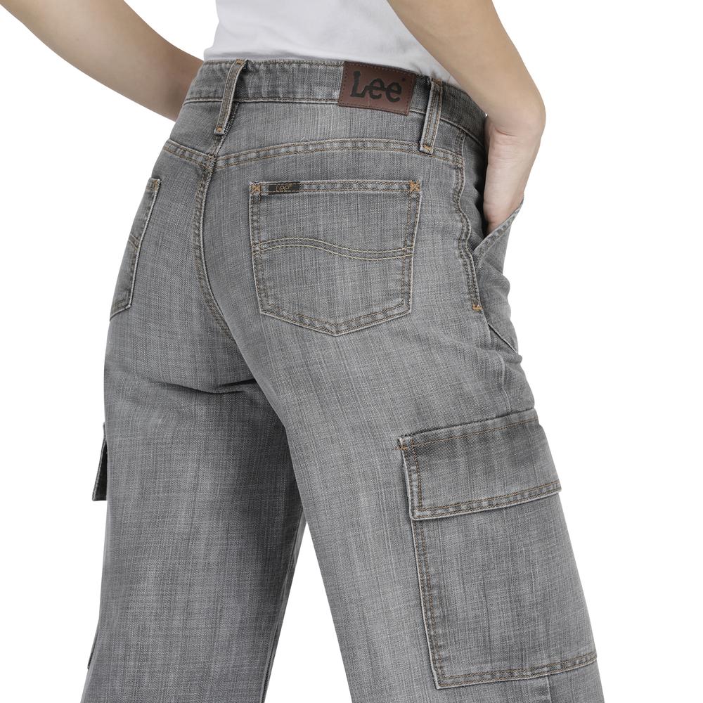 Foto 6 pulgar | Jeans Lee Wide Leg Fit 343 color Gris para Mujer