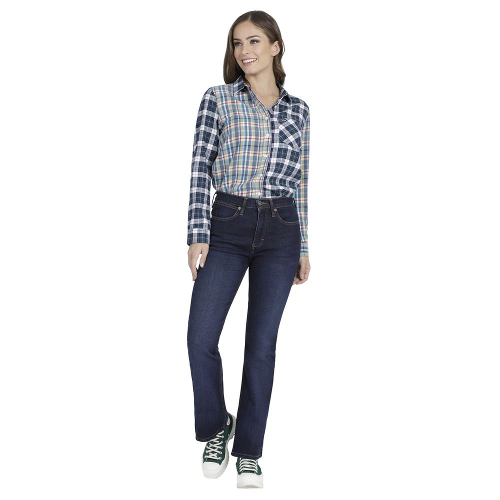 Foto 5 pulgar | Jeans Lee Skinny Flare Fit 355 color Azul para Mujer