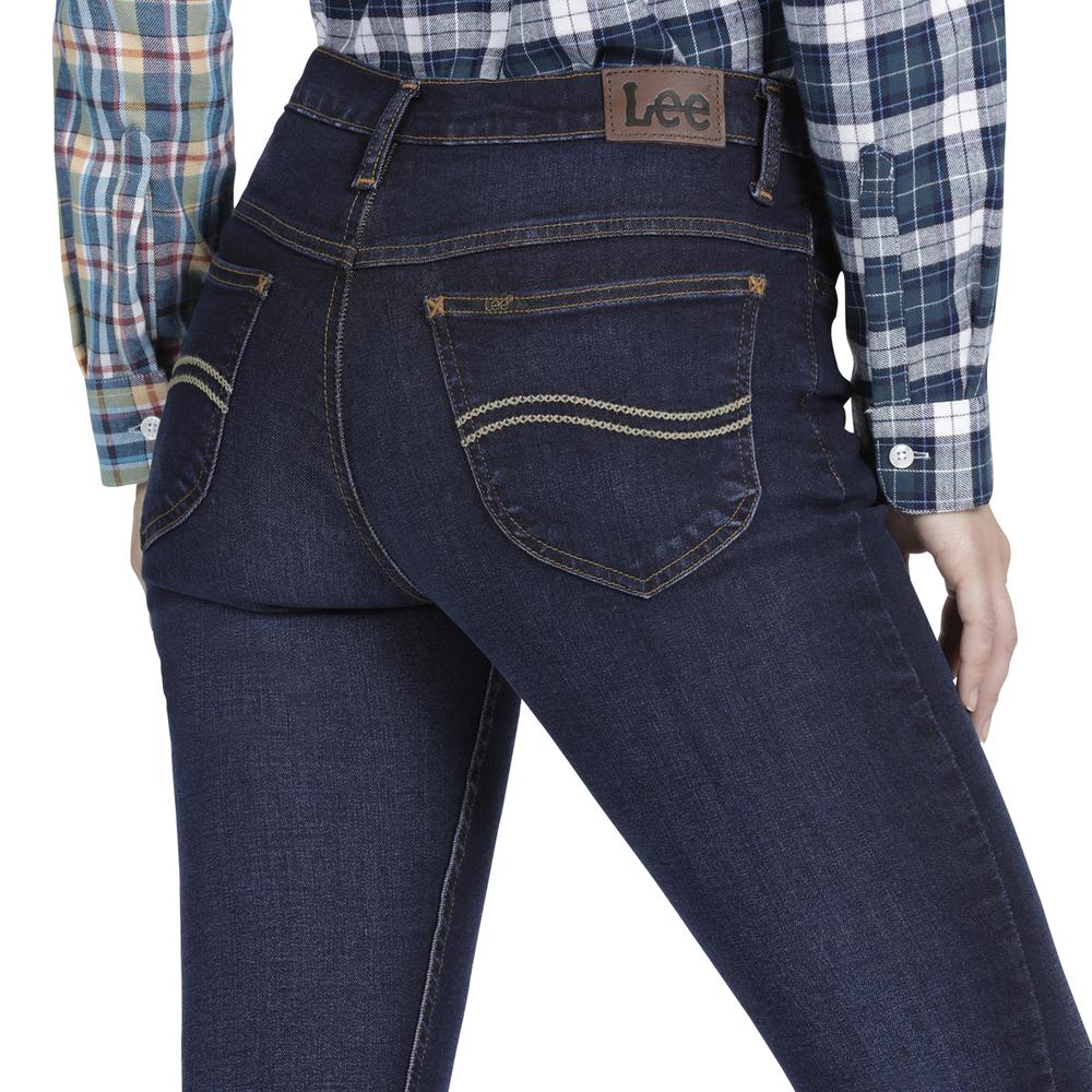 Foto 5 | Jeans Lee Skinny Flare Fit 355 color Azul para Mujer