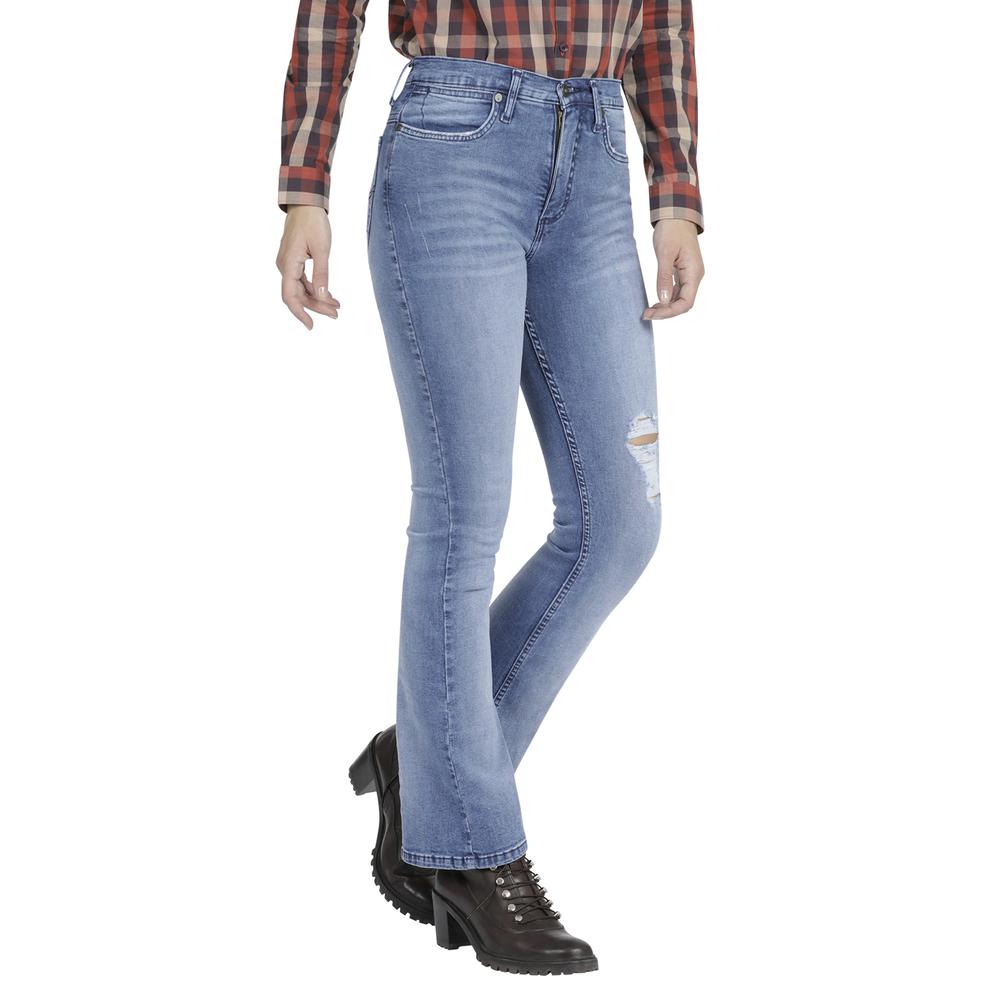 Foto 2 | Jeans Lee Skinny Flare Fit 357 color Azul para Mujer