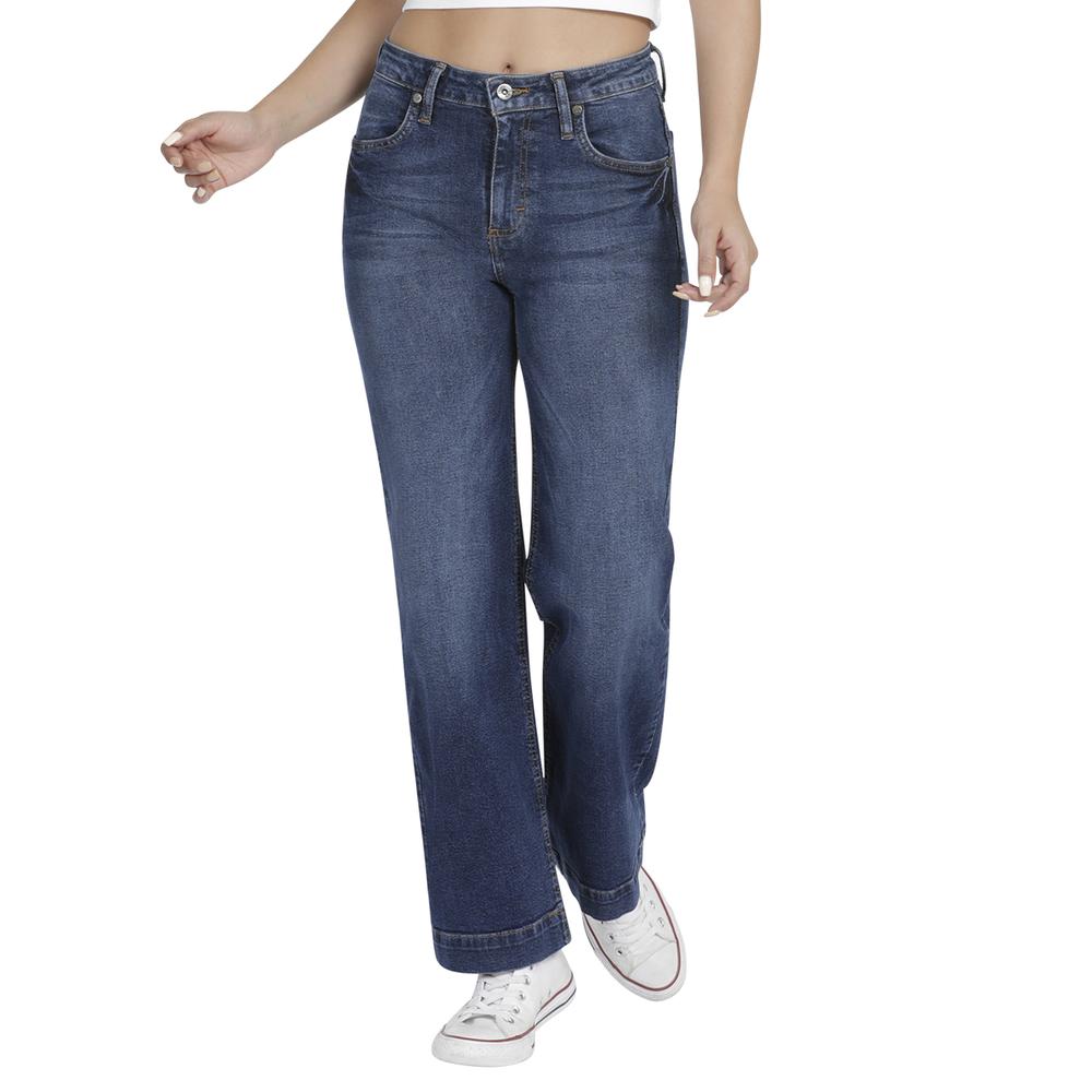 Jeans Mujer Lee Wide Leg Fit 351 Color Azul