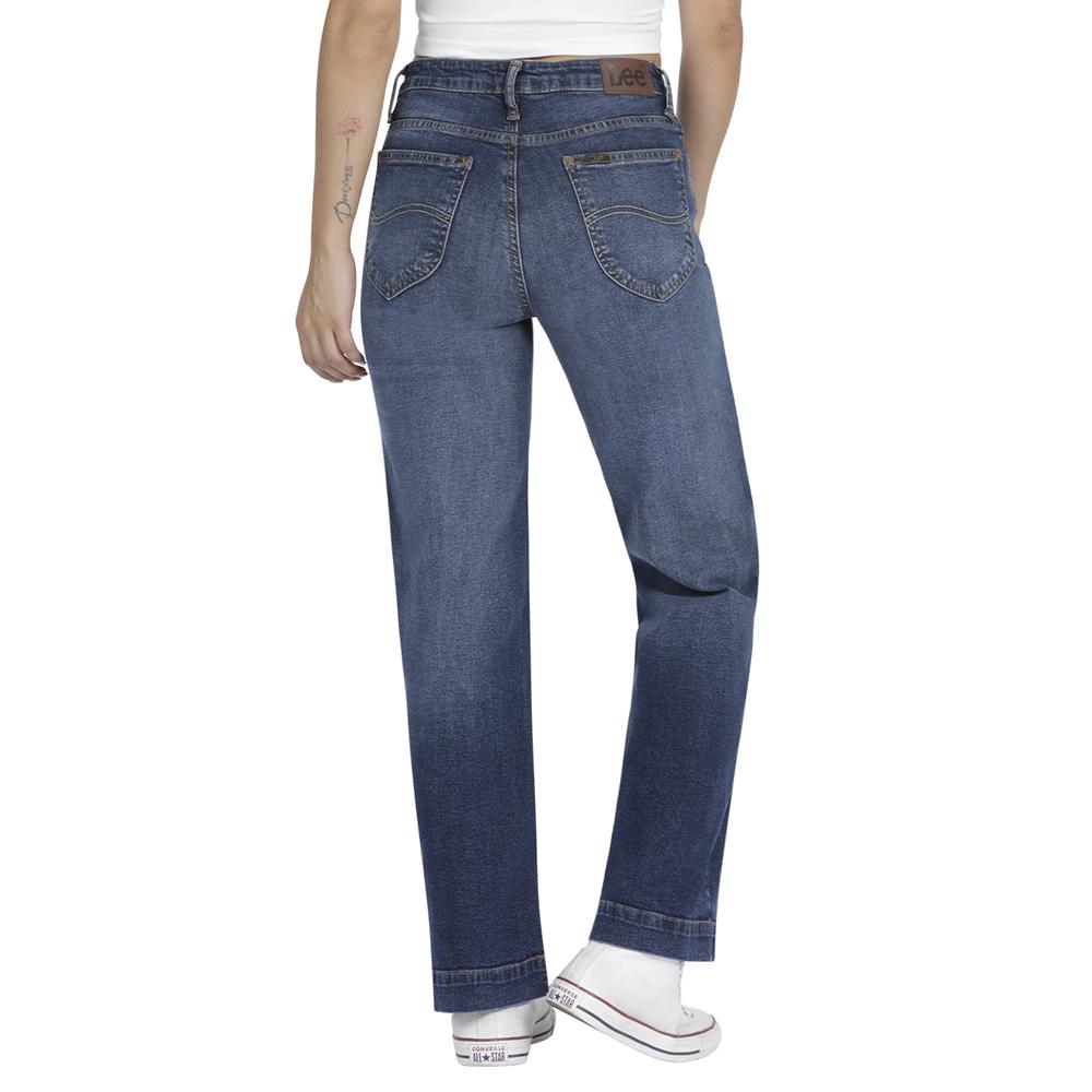 Foto 4 pulgar | Jeans Mujer Lee Wide Leg Fit 351 Color Azul