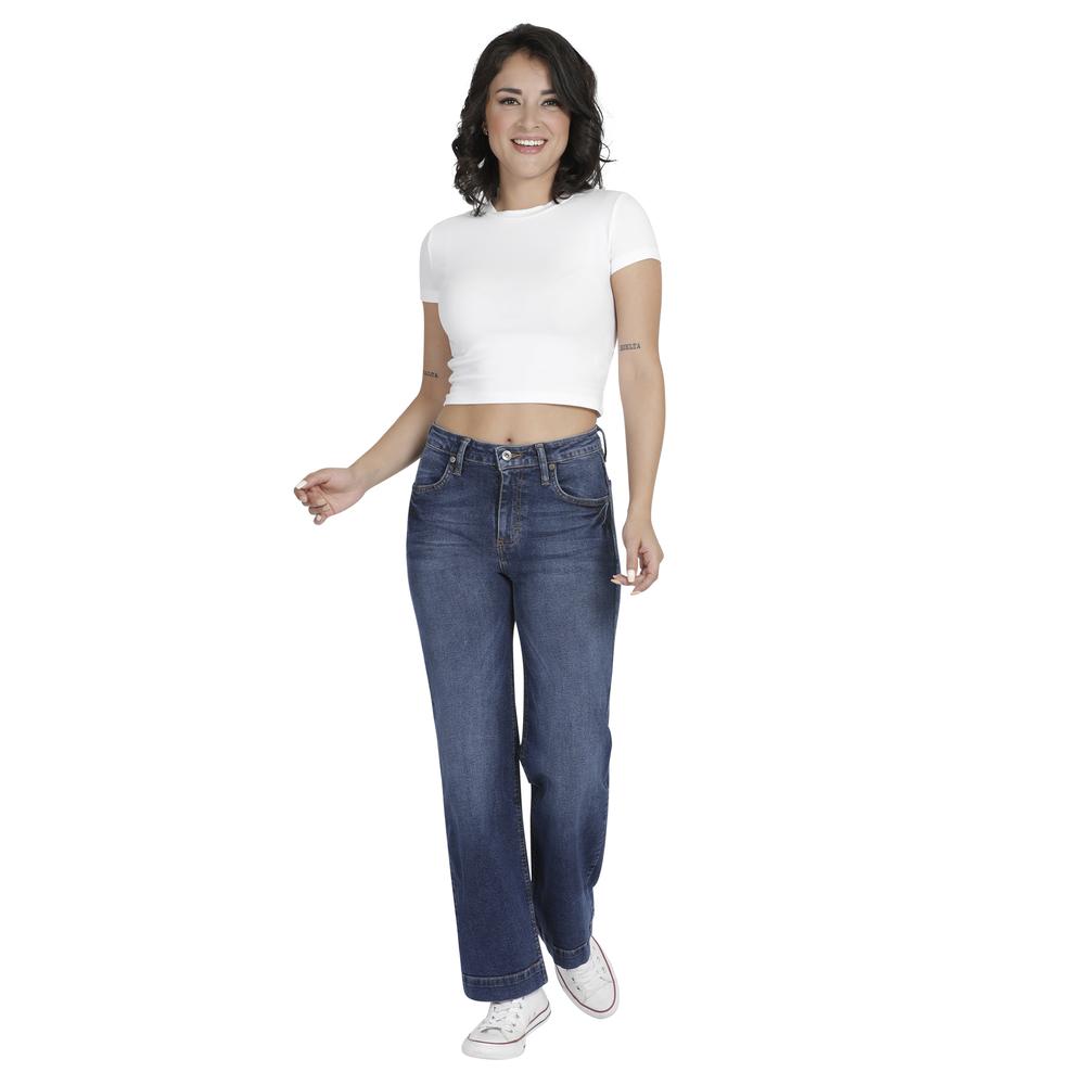 Foto 5 pulgar | Jeans Mujer Lee Wide Leg Fit 351 Color Azul