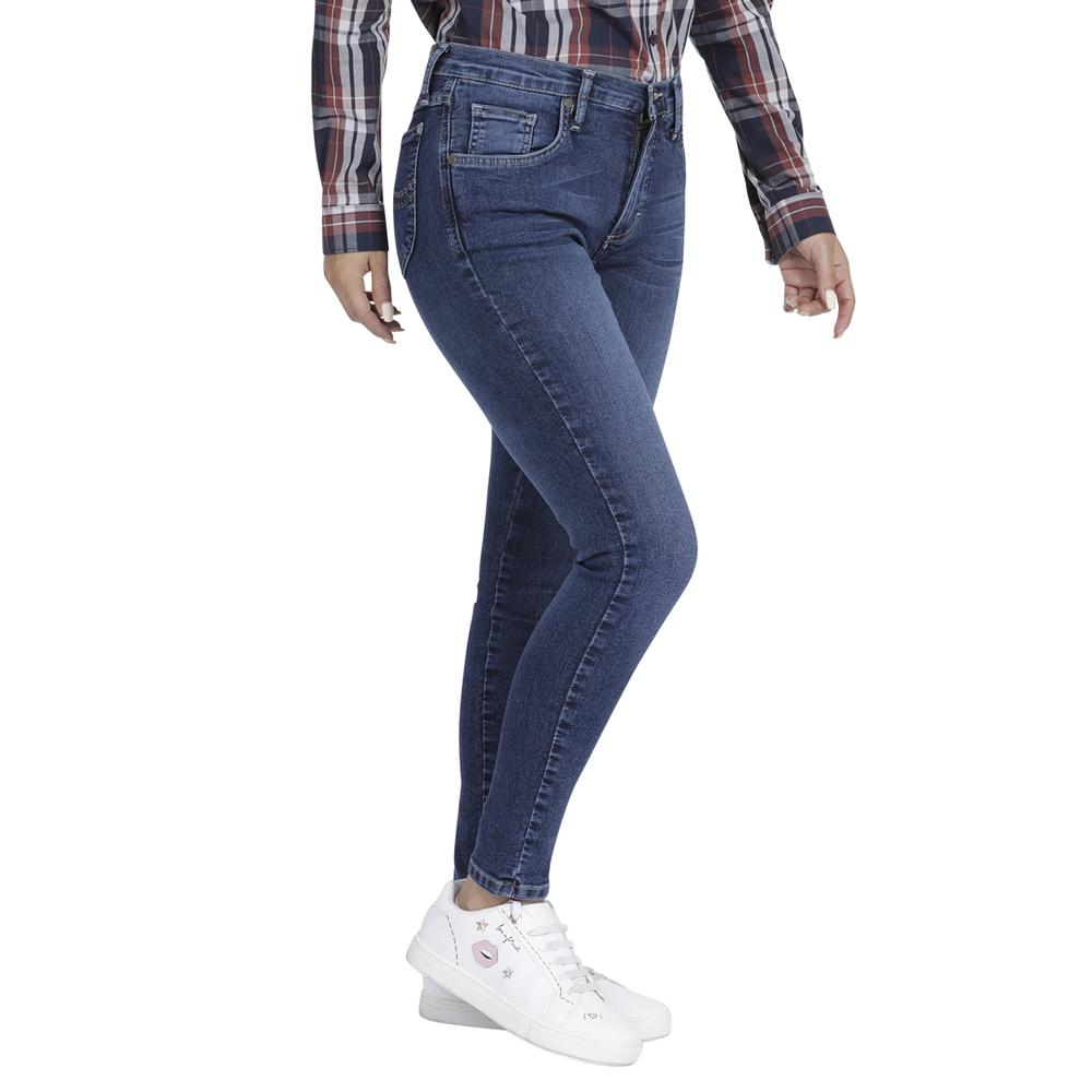 Foto 2 | Jeans Mujer Lee Skinny Fit 354 Color Azul