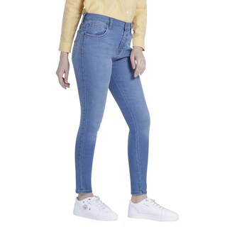 Foto 2 | Jeans Lee Skinny Fit 352 color Azul para Mujer