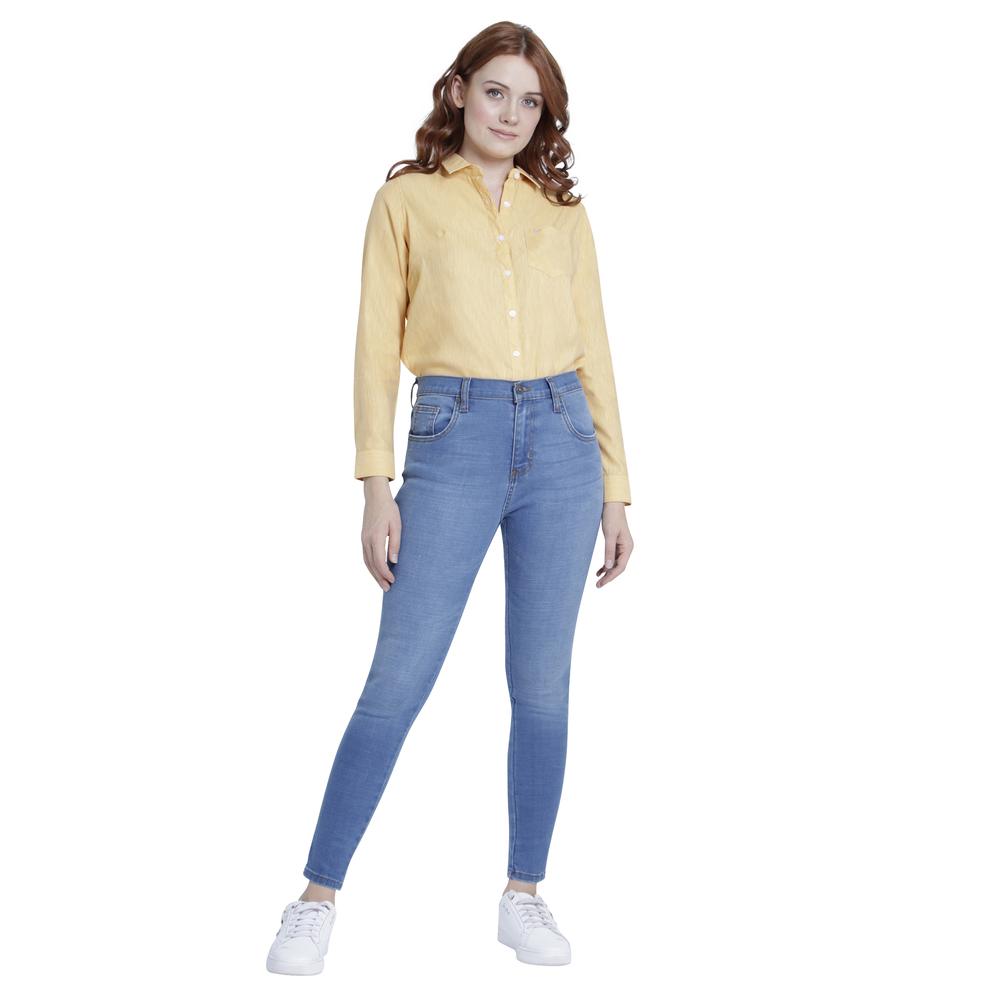 Foto 4 | Jeans Lee Skinny Fit 352 color Azul para Mujer
