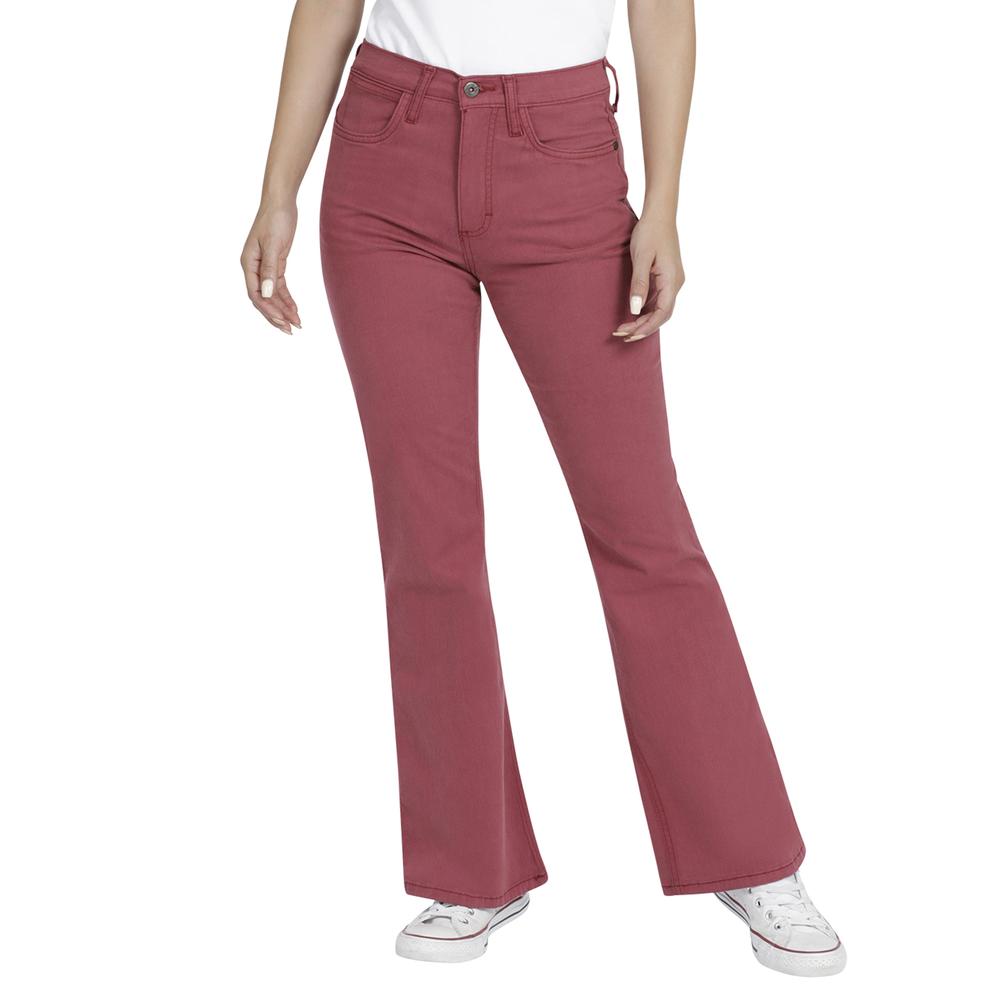 Foto 2 pulgar | Jeans Lee Skinny Flare Fit 360 color Rojo para Mujer