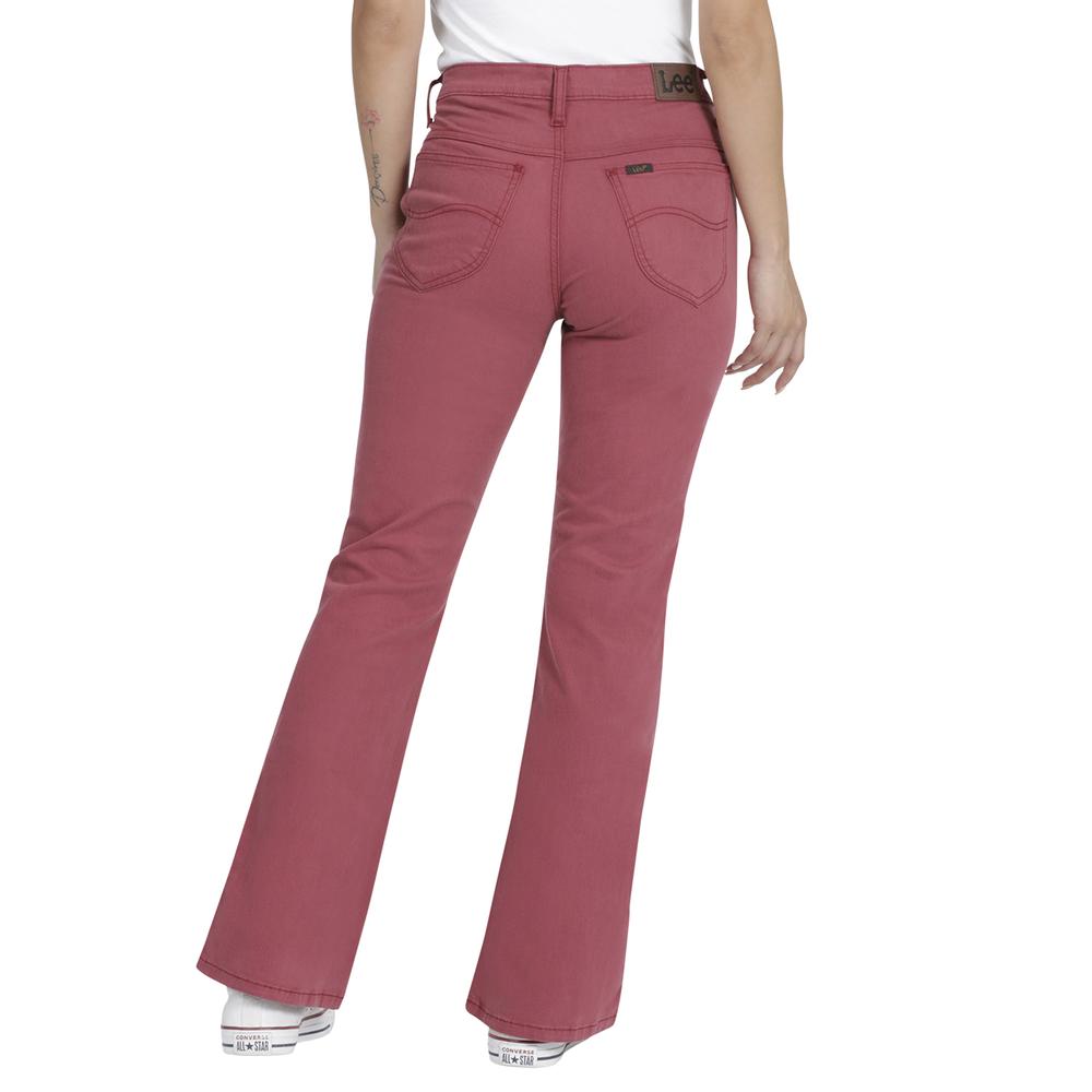 Foto 4 pulgar | Jeans Lee Skinny Flare Fit 360 color Rojo para Mujer