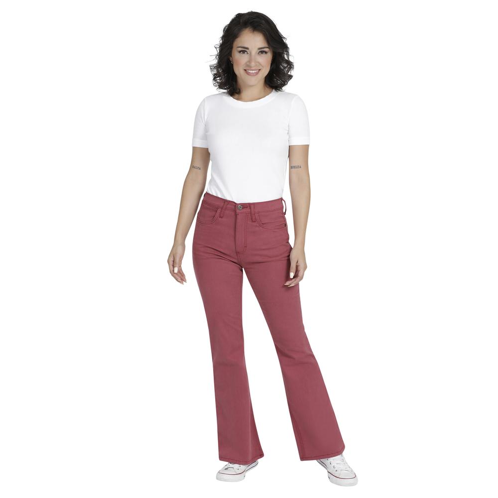 Foto 5 pulgar | Jeans Lee Skinny Flare Fit 360 color Rojo para Mujer