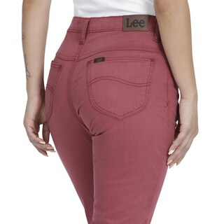 Foto 5 | Jeans Lee Skinny Flare Fit 360 color Rojo para Mujer