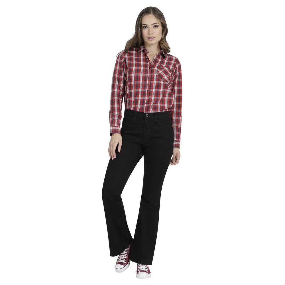 Foto 4 | Jeans Lee Skinny Flare Fit 340 color Negro para Mujer