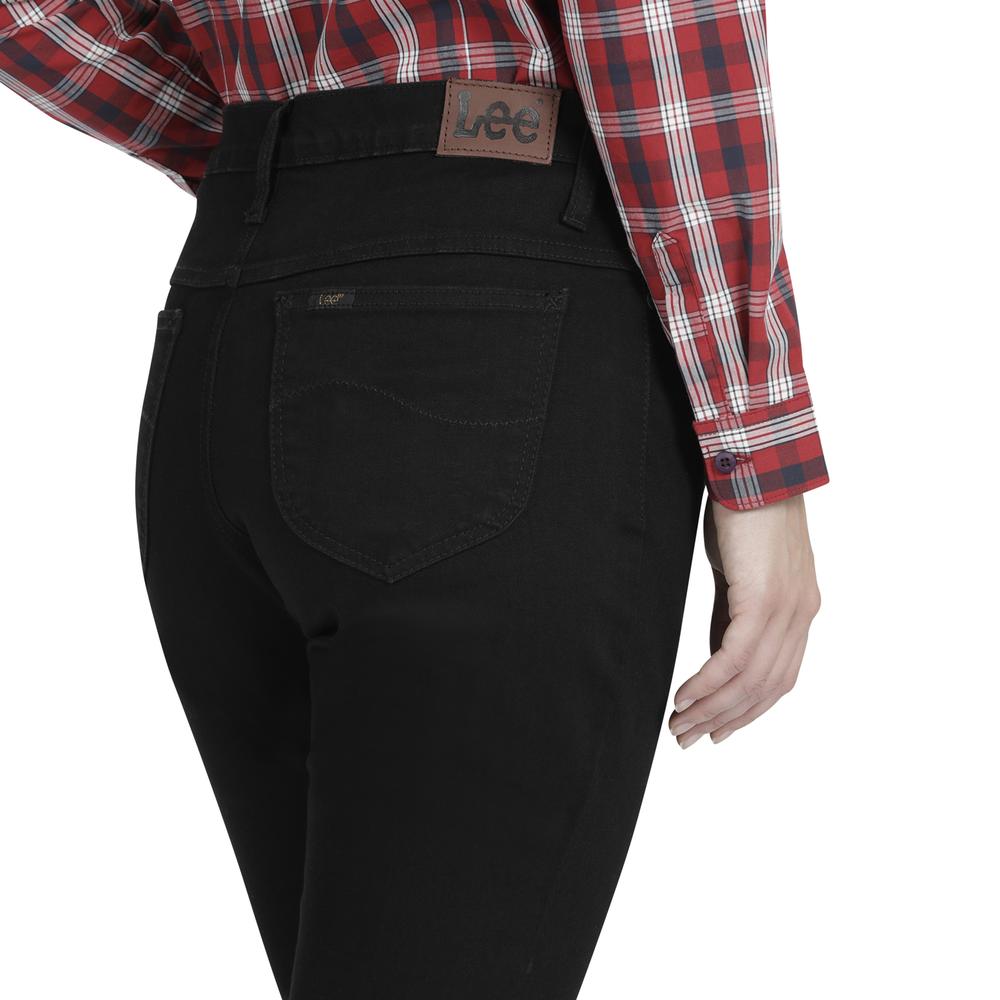 Foto 6 pulgar | Jeans Lee Skinny Flare Fit 340 color Negro para Mujer