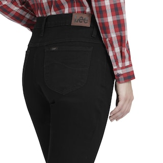 Foto 5 | Jeans Lee Skinny Flare Fit 340 color Negro para Mujer
