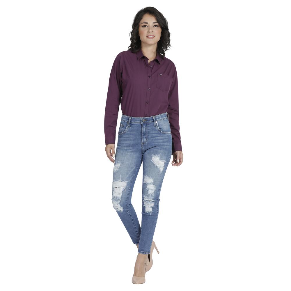 Foto 5 pulgar | Jeans Mujer Lee Skinny Fit 345 Color Azul