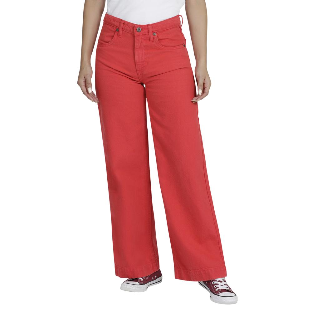 Foto 2 pulgar | Jeans Lee Wide Leg Fit 3XX color Rojo para Mujer