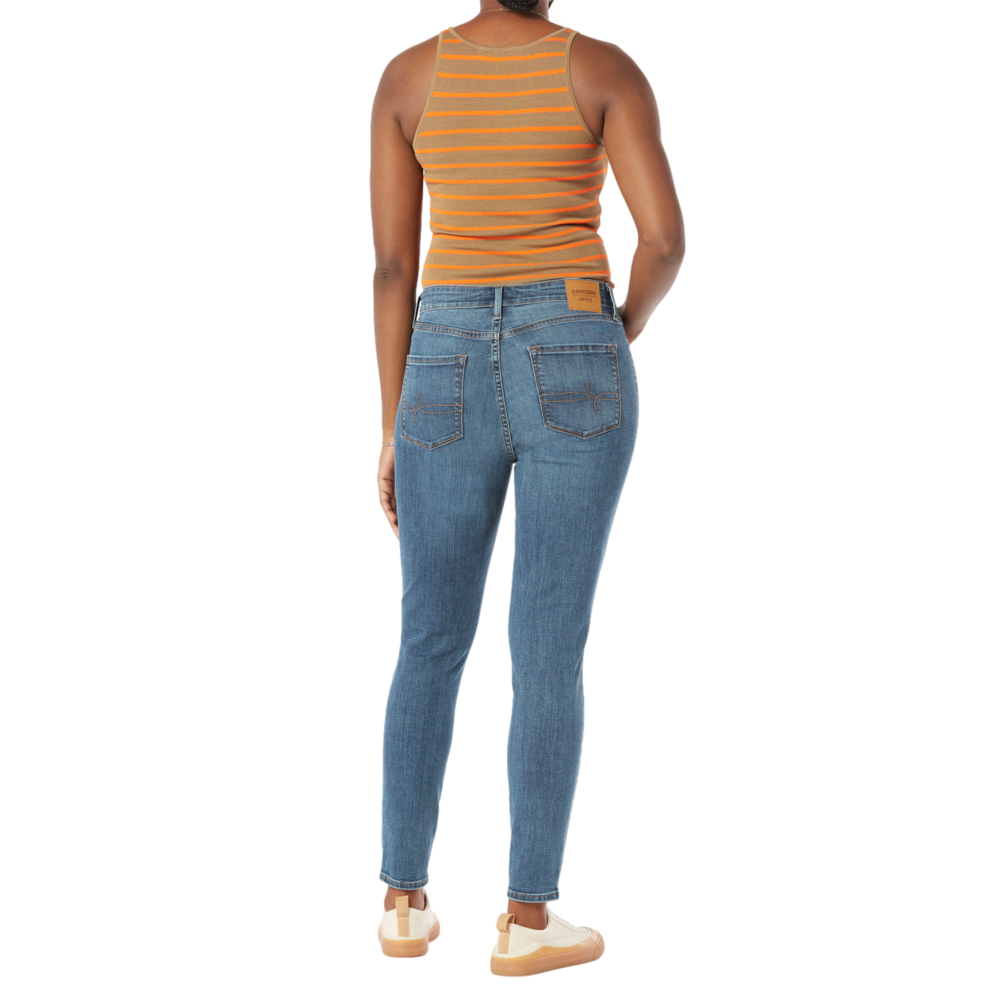 Foto 4 pulgar | Jeans High-Rise Skinny Denizen 86156-0022 color Azul para Mujer