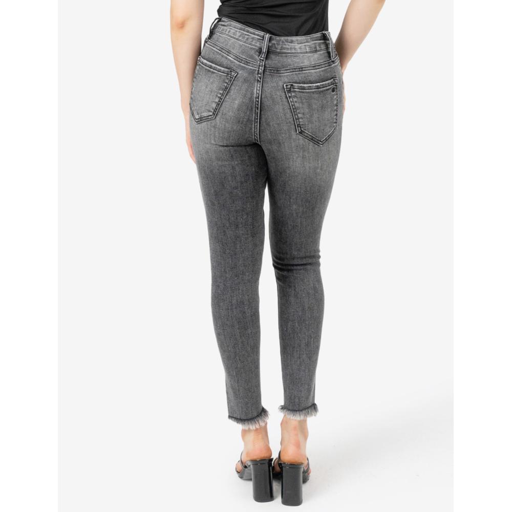 Foto 4 pulgar | Jeans Skinny Roman Fashion 6338 color Gris con Strech Balam para Mujer