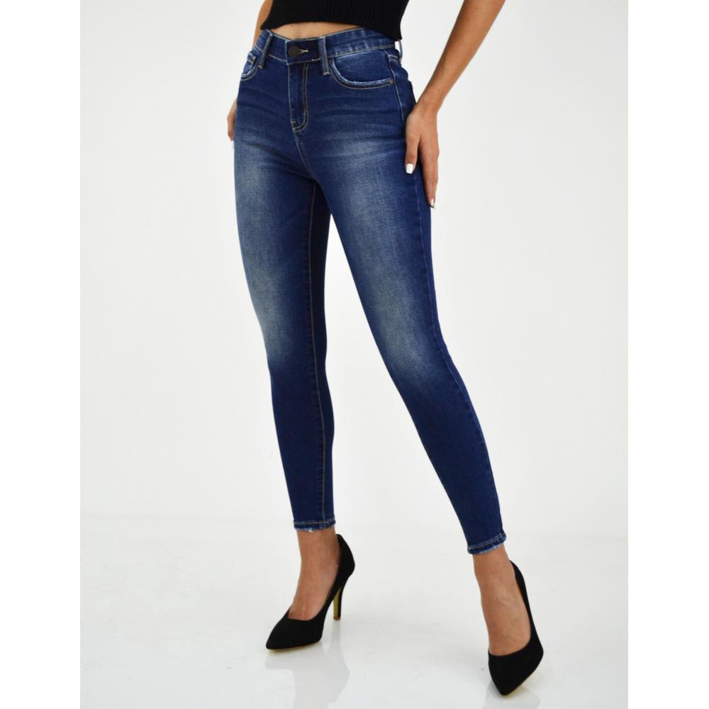 Foto 2 pulgar | Jeans Skinny con Strech Roman Fashion Balam Juvenil 6445 Dark color Azul