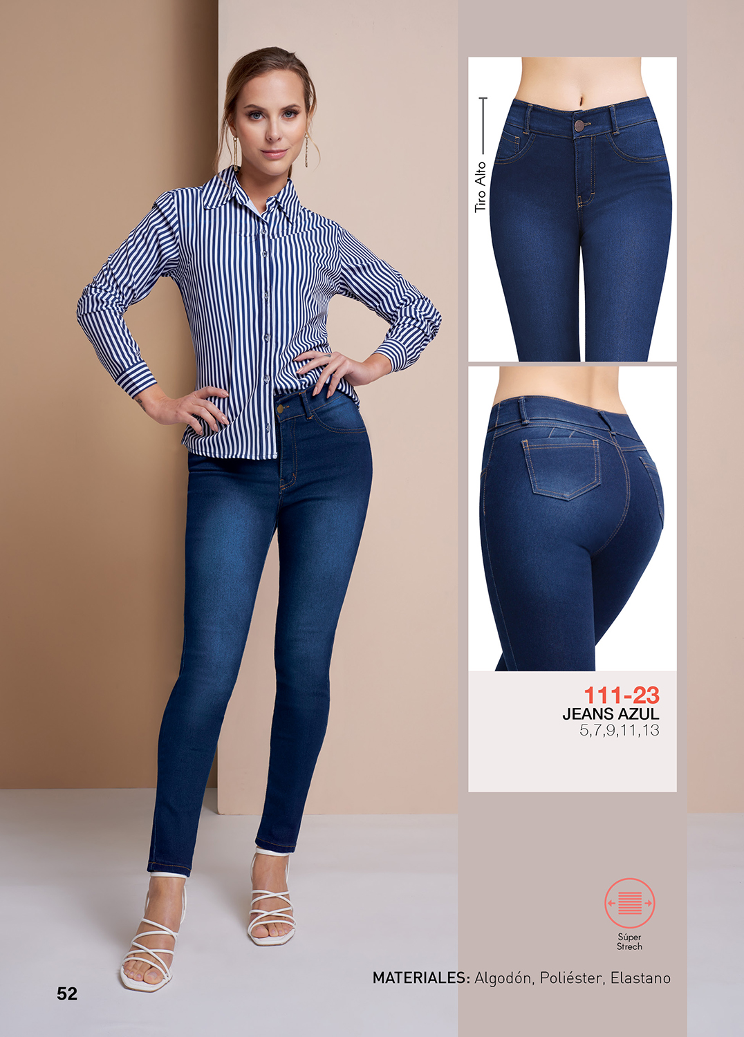 Foto 4 pulgar | Jeans Devendi color Azul Skinny Básico