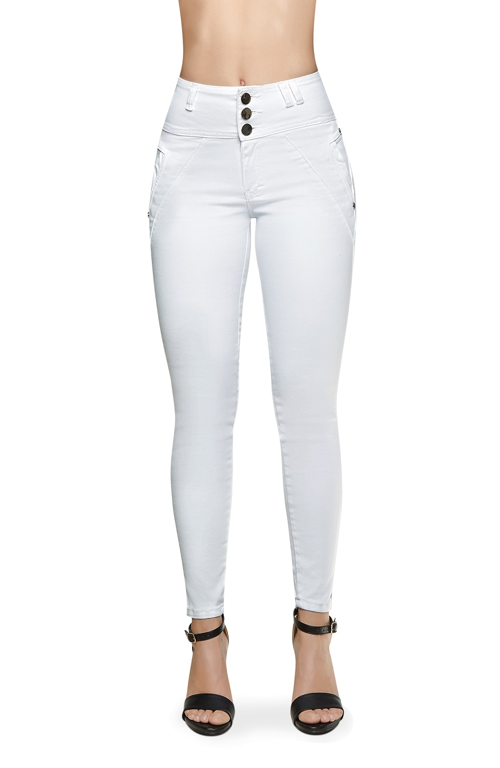 Jeans Devendi Blancos para Mujer,Size 13