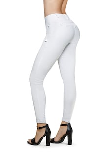 Foto 2 | Jeans Devendi Blancos para Mujer
