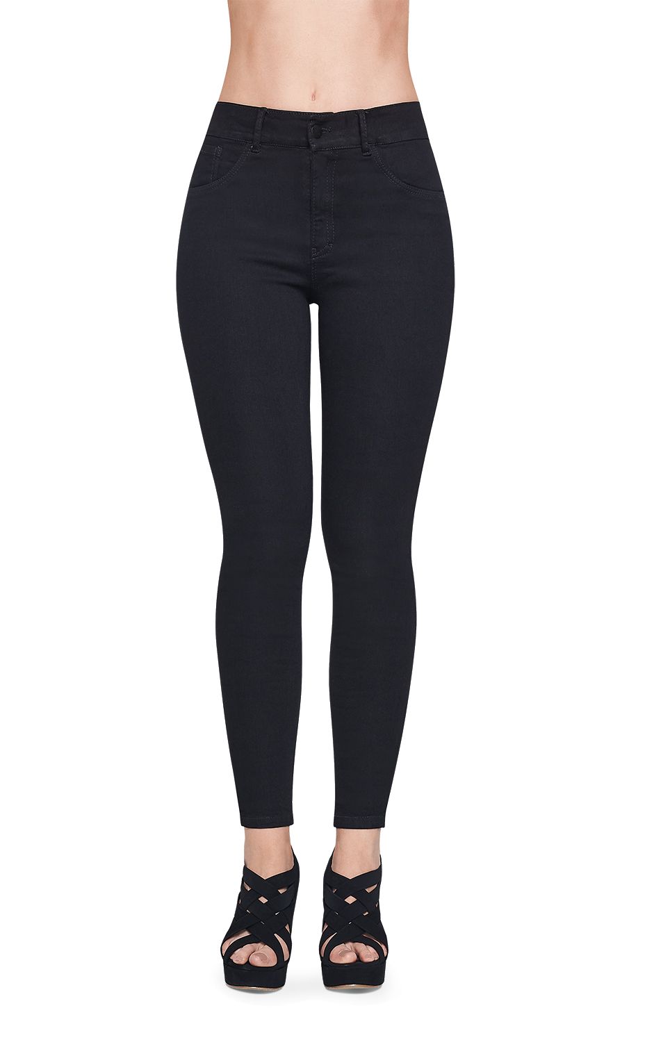Jeans Devendi Negros para Mujer