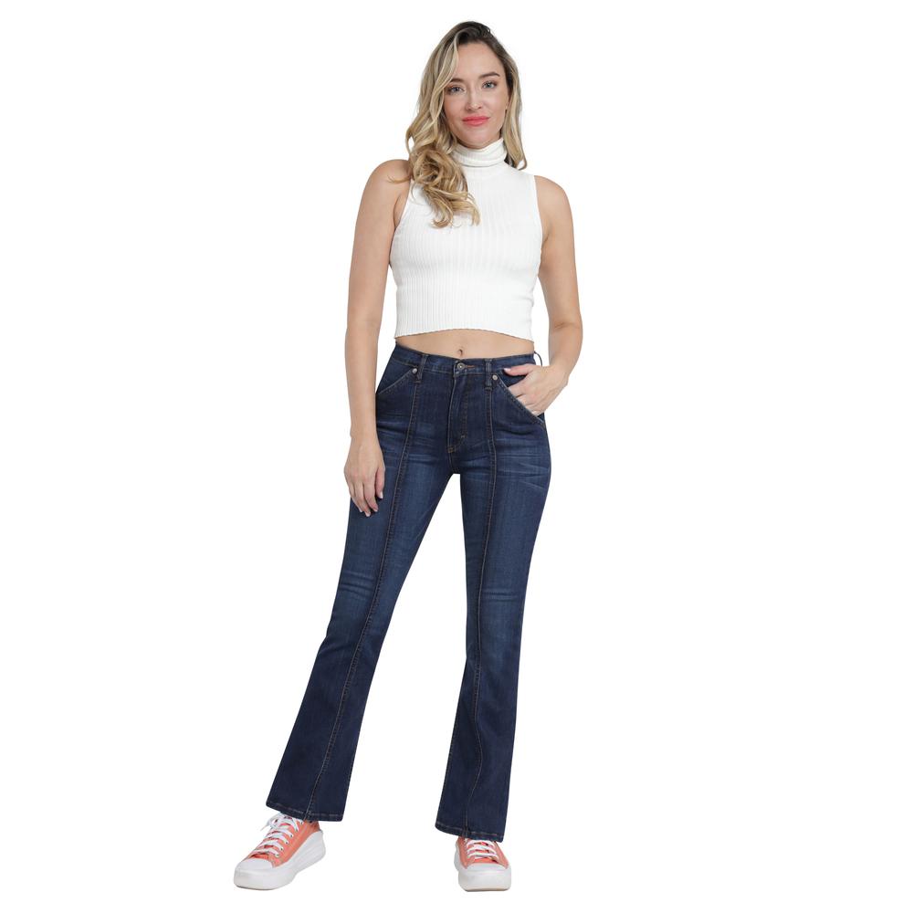 Foto 5 pulgar | Jeans Lee Skinny Flare 452 Azules para Mujer