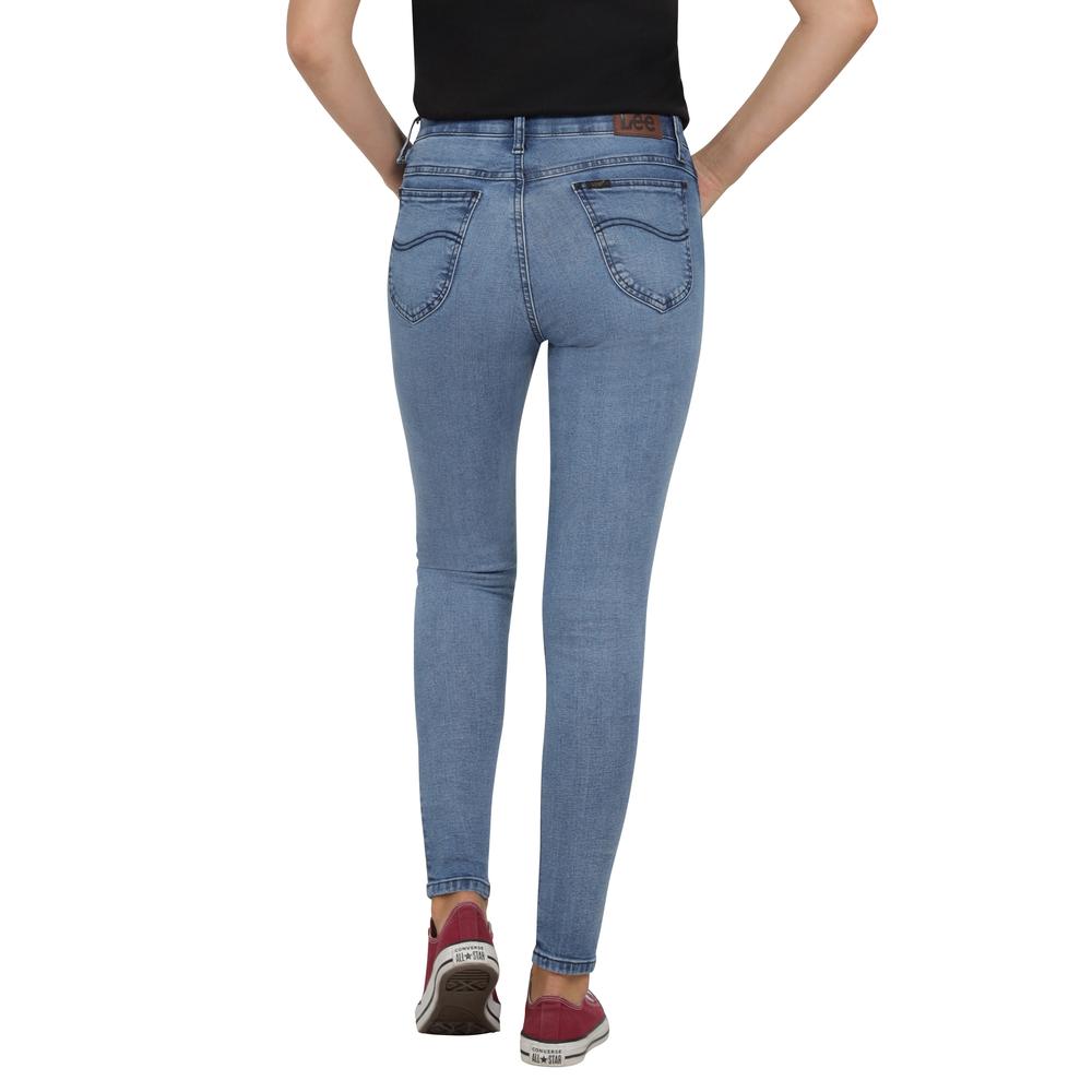 Foto 3 | Jeans Lee Skinny Cintura Extra Alta 441 Azules para Mujer