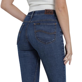 Foto 5 | Jeans Lee Skinny Flare 451 Azul Marino para Mujer