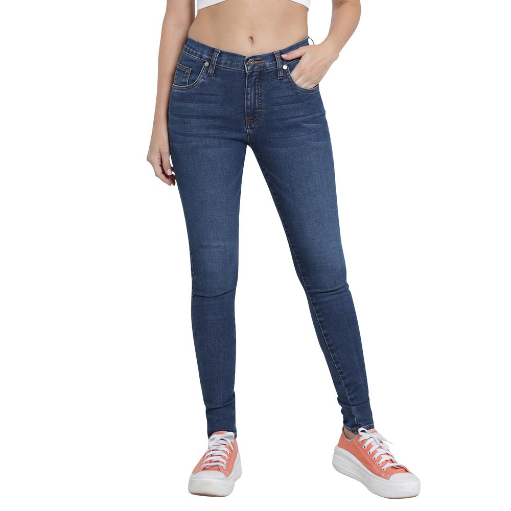 Foto 2 pulgar | Jeans Lee Azul Skinny para Mujer