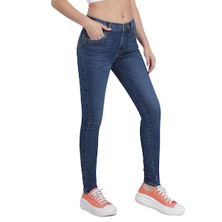 Foto 2 | Jeans Lee Azul Skinny para Mujer