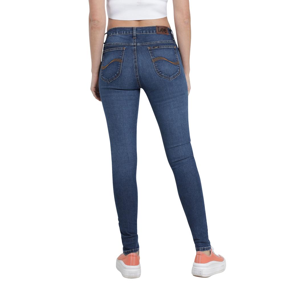 Foto 4 pulgar | Jeans Lee Azul Skinny para Mujer