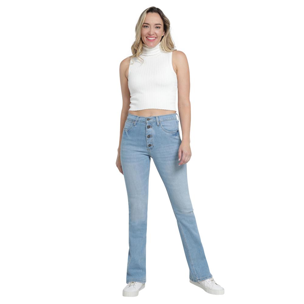 Foto 5 pulgar | Jeans Lee Skinny Flare 443 Azul para Mujer