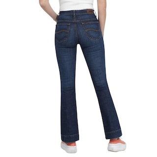Foto 3 | Jeans Lee Skinny Flare 441 Azul Marino para Mujer
