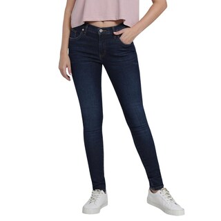 Foto 1 | Jeans Lee Skinny Cintura Alta 442 Azul Marino para Mujer