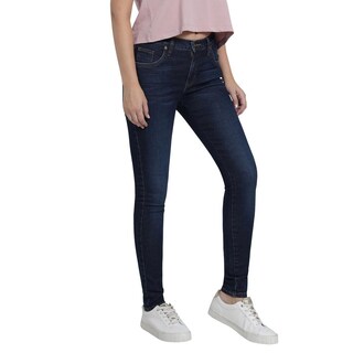 Foto 2 | Jeans Lee Skinny Cintura Alta 442 Azul Marino para Mujer