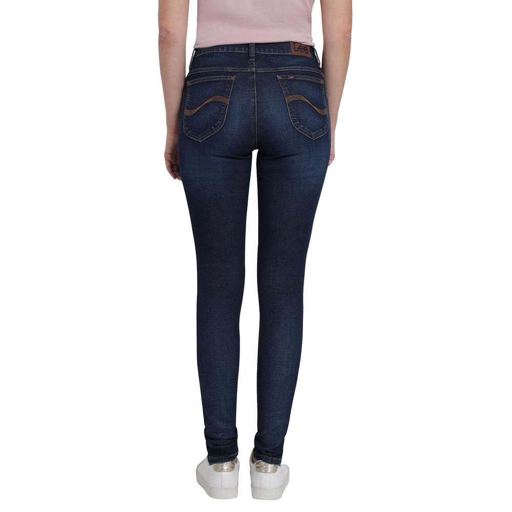 Foto 4 pulgar | Jeans Lee Skinny Cintura Alta 442 Azul Marino para Mujer
