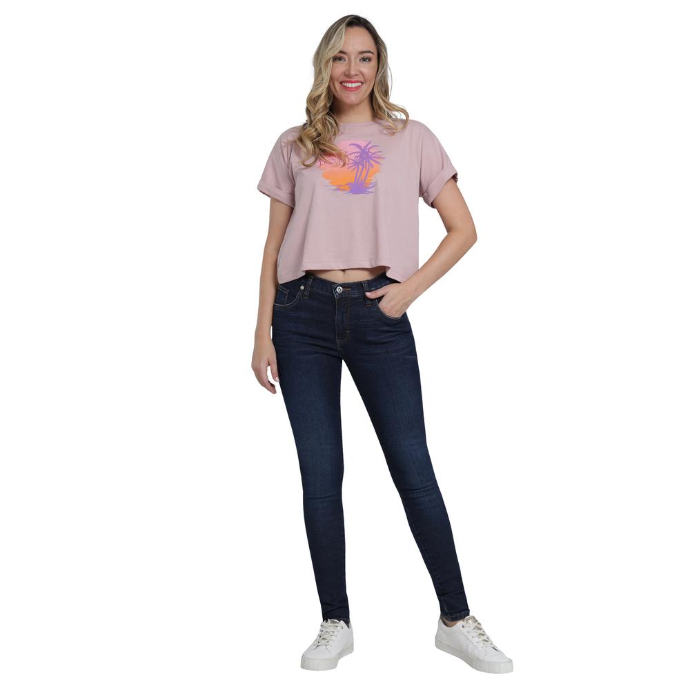 Foto 5 pulgar | Jeans Lee Skinny Cintura Alta 442 Azul Marino para Mujer