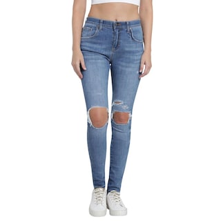 Foto 1 | Jeans Lee Skinny Cintura Extra Alta 440 Azul para Mujer