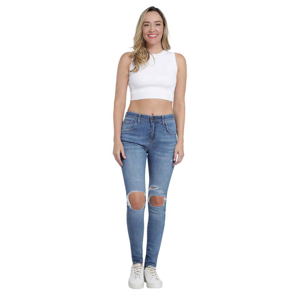 Foto 5 pulgar | Jeans Lee Skinny Cintura Extra Alta 440 Azul para Mujer