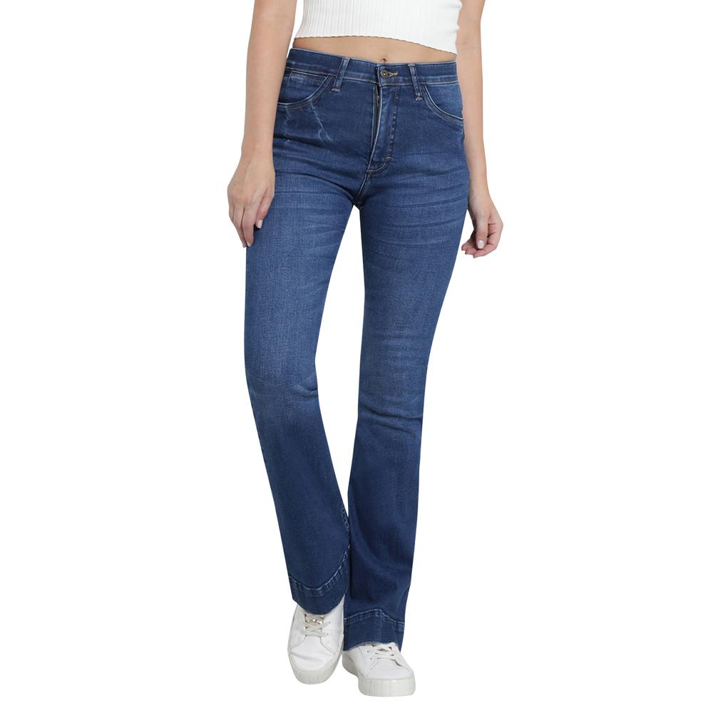 Foto 2 pulgar | Jeans Lee Azul Skinny Flare para Mujer