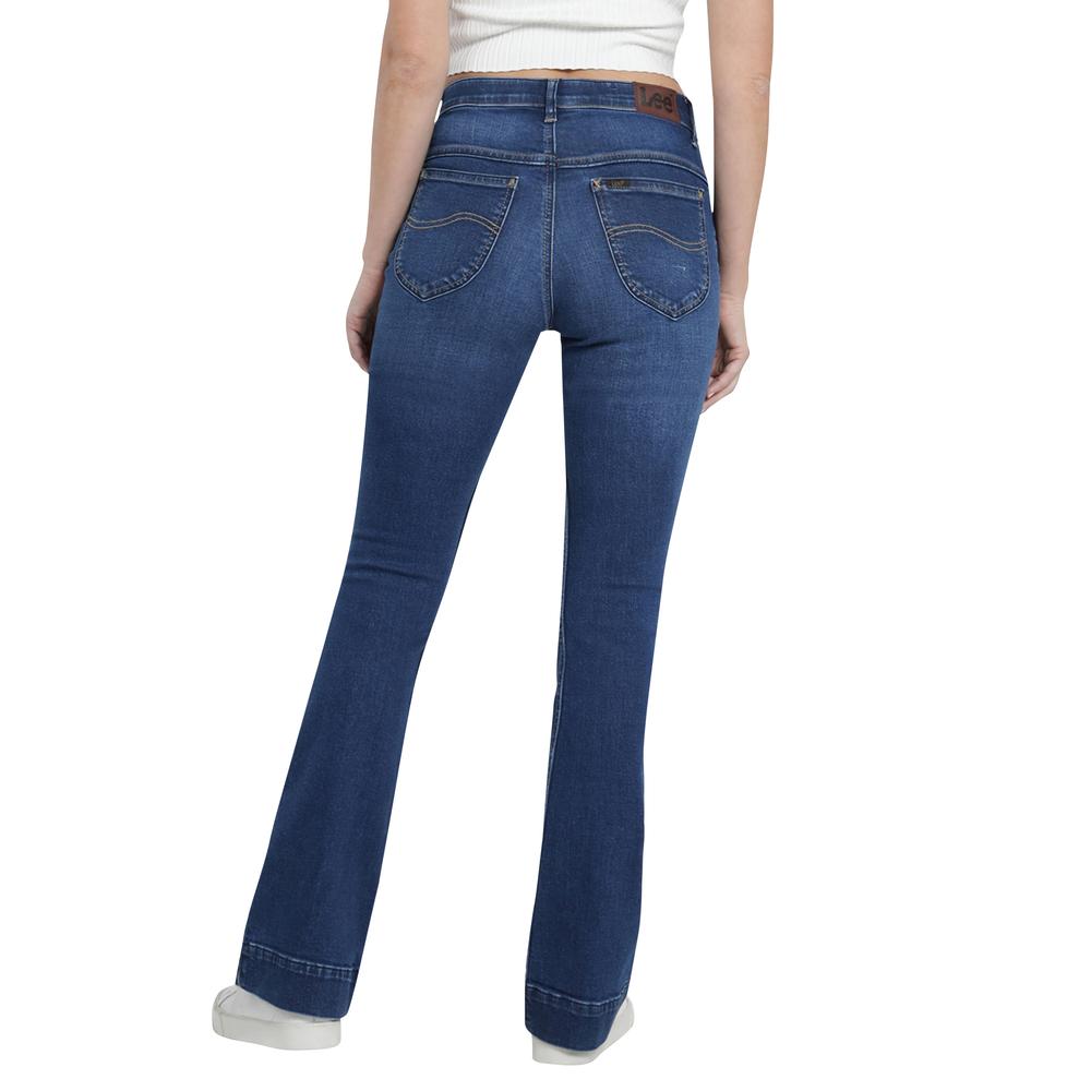Foto 4 pulgar | Jeans Lee Azul Skinny Flare para Mujer