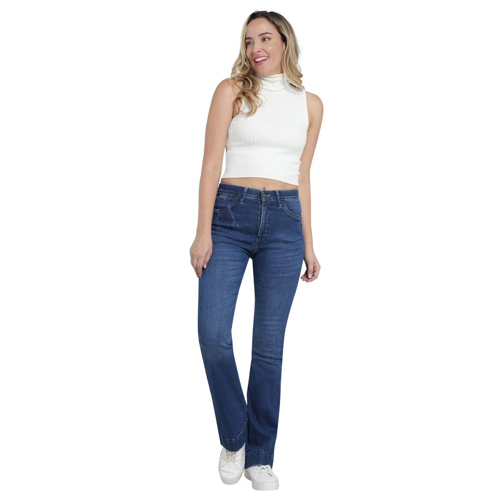 Foto 5 pulgar | Jeans Lee Azul Skinny Flare para Mujer