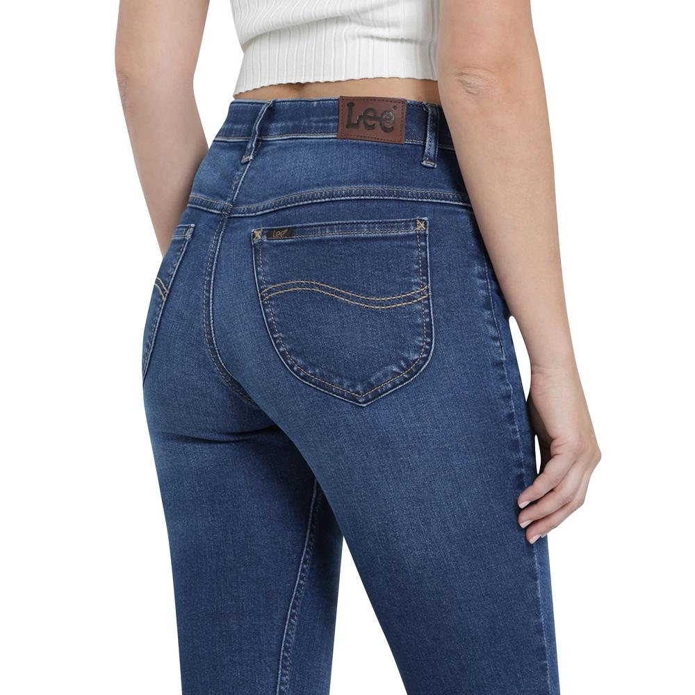 Foto 6 pulgar | Jeans Lee Azul Skinny Flare para Mujer