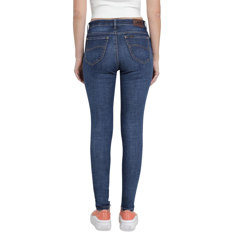 Foto 4 pulgar | Jeans Lee Azul Skinny para Mujer