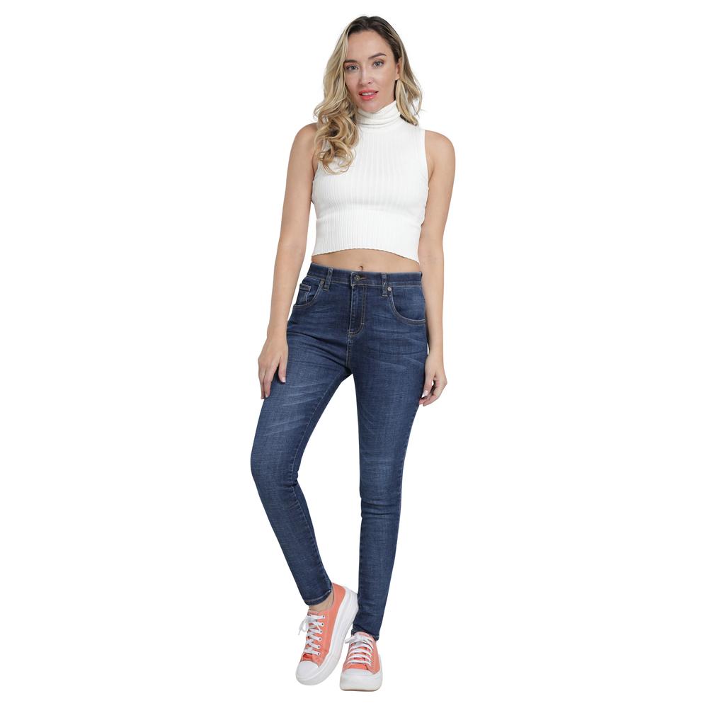 Foto 5 pulgar | Jeans Lee Azul Skinny para Mujer
