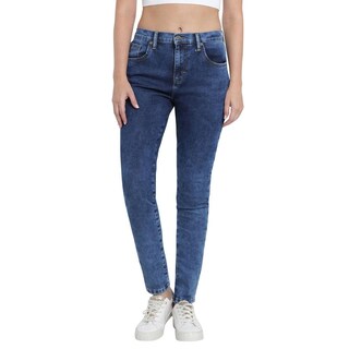 Foto 1 | Jeans Lee Skinny Cintura Extra Alta 446 Azules para Mujer